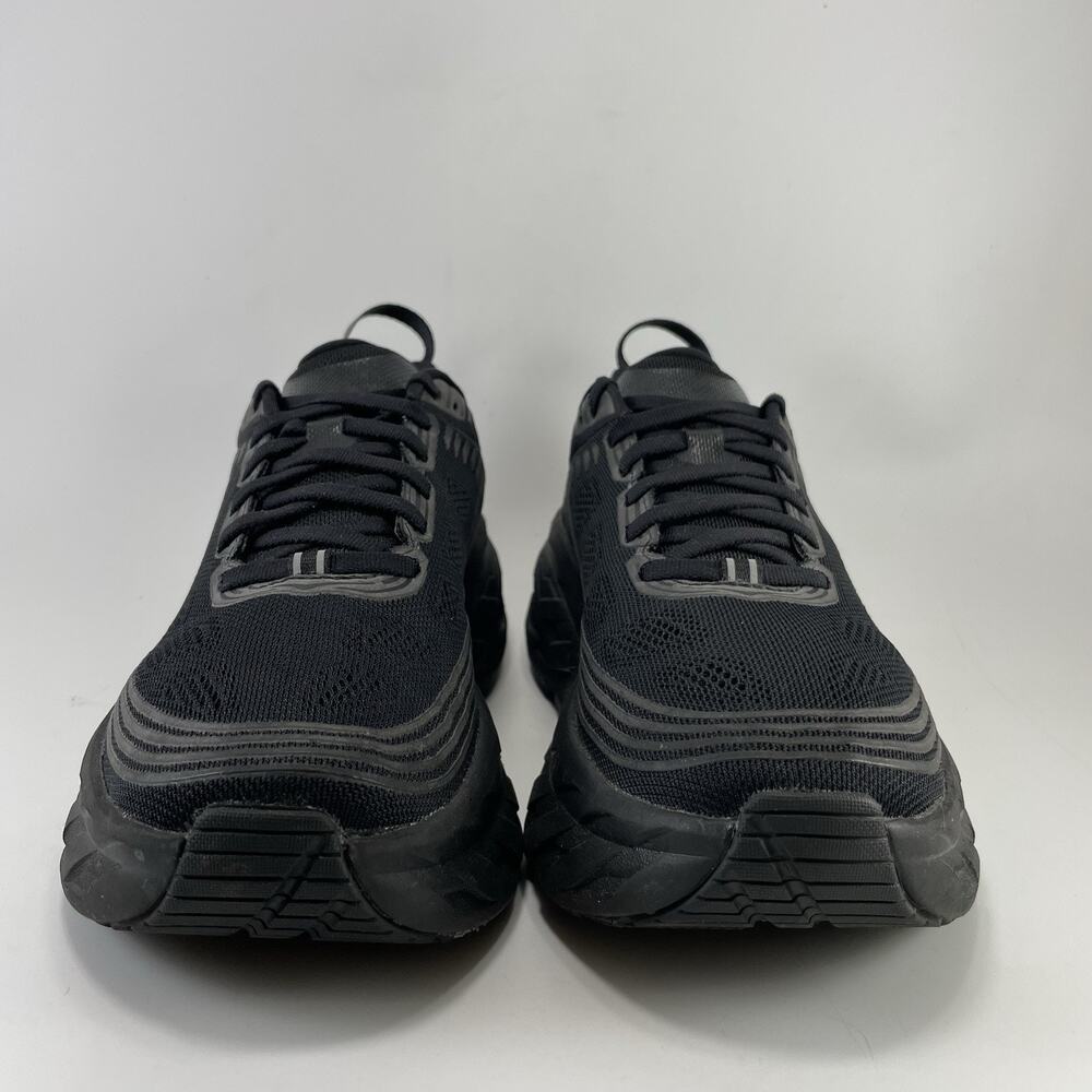 Hoka One One Bondi 6 Womens Size 8.5 B Triple Black BBLC Running Shoes - Picture 2 of 11